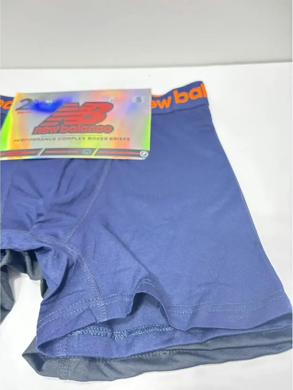 Mens New Balance Boxers Briefs 2 Pack Performance Complex Waistband, Small New